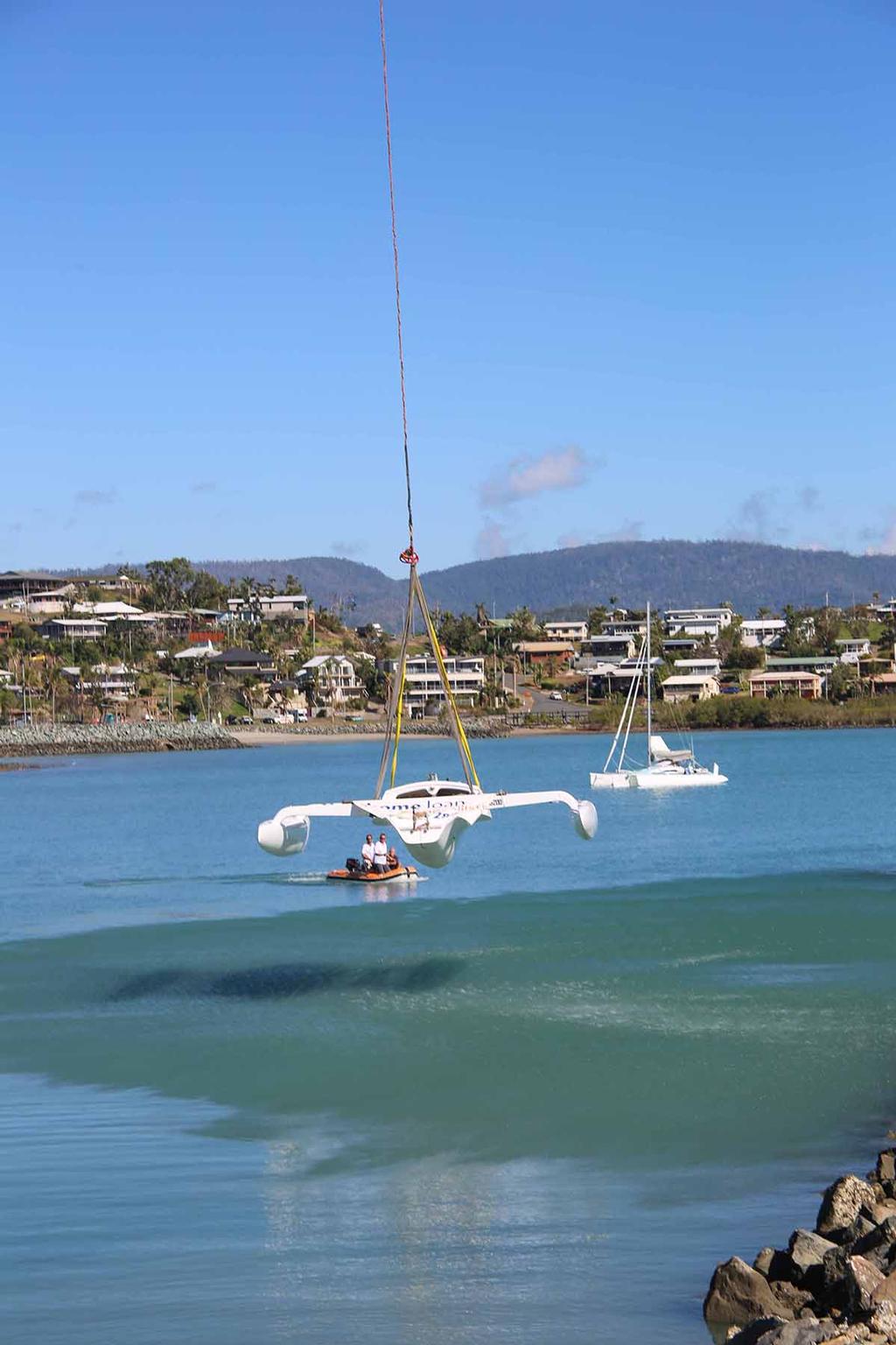 G'Nome ready to touch down off Whitsunday Sailing Club - 2017 Airlie Beach Race Week © Terry Archer